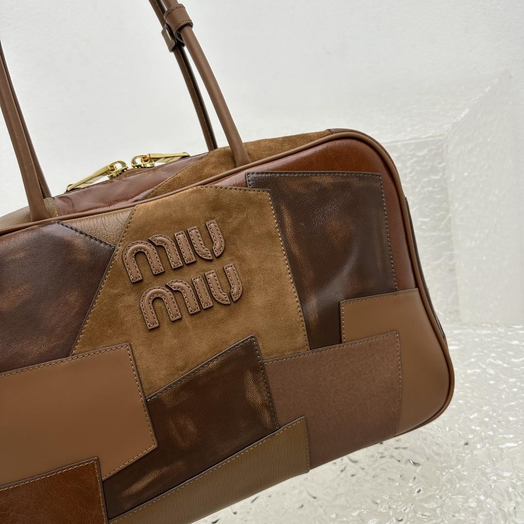 Miu Miu Leather Patchwork Bag - FashionPlug