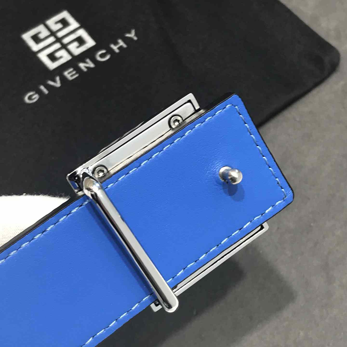 Givenchy 4G Reversible Belt In Leather And 4G Coated Canvas - FashionPlug