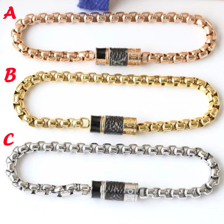 Louis Vuitton Monogram Chain Bracelet     M63107 - FashionPlug