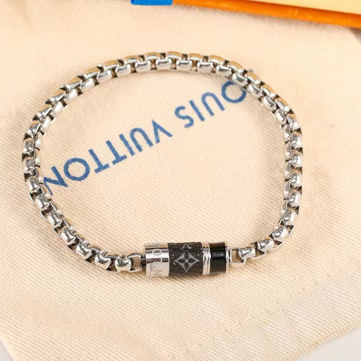 Louis Vuitton Monogram Chain Bracelet     M63107 - FashionPlug