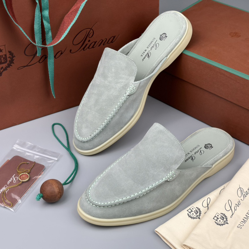 Loro Piana Babouche Walk Loafers - FashionPlug