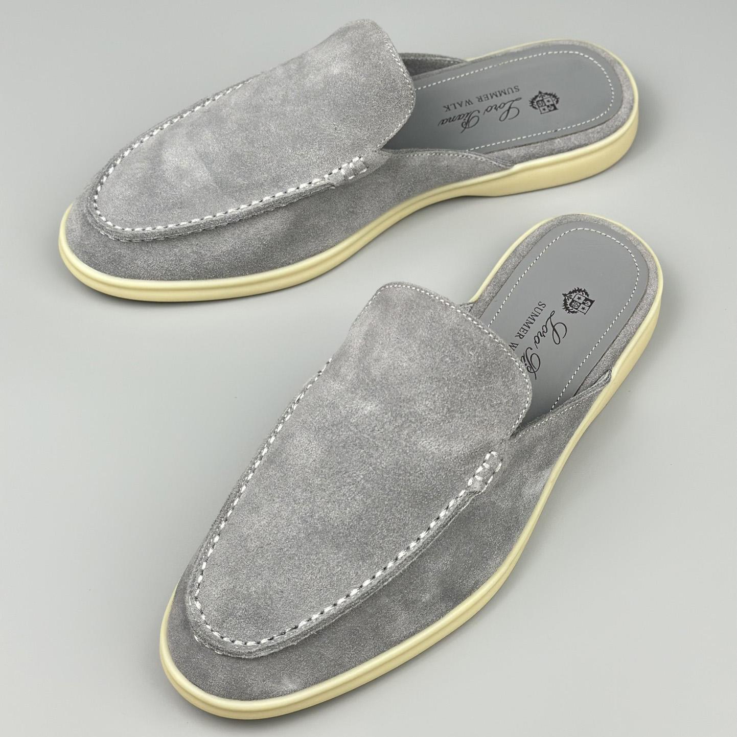 Loro Piana Babouche Walk Loafers - FashionPlug
