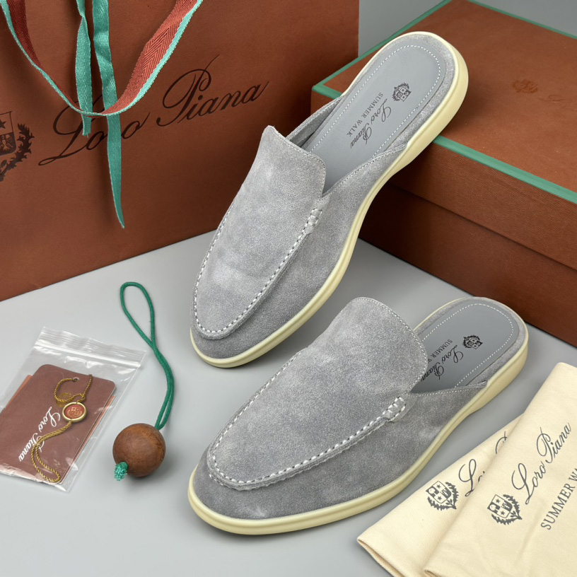 Loro Piana Babouche Walk Loafers - FashionPlug