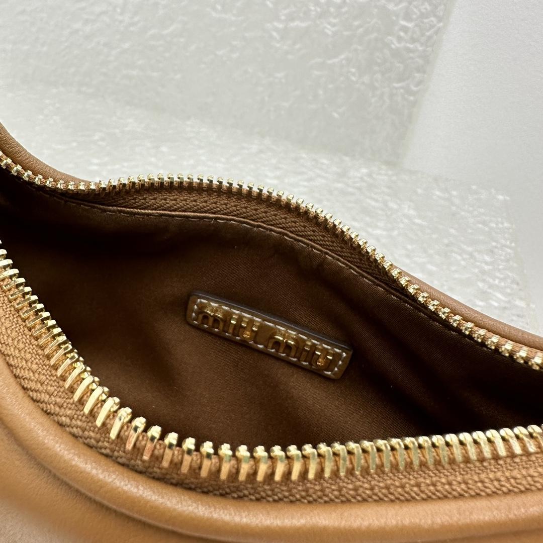 Miu Miu Leather Hobo Bag - FashionPlug