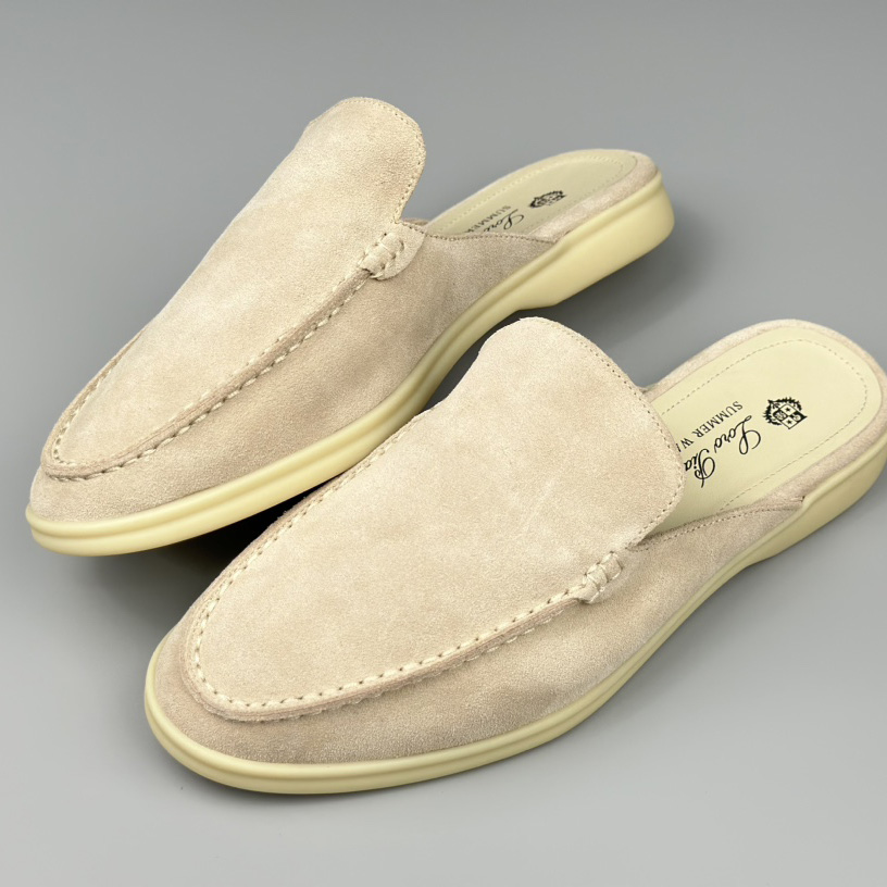 Loro Piana Babouche Walk Loafers - FashionPlug