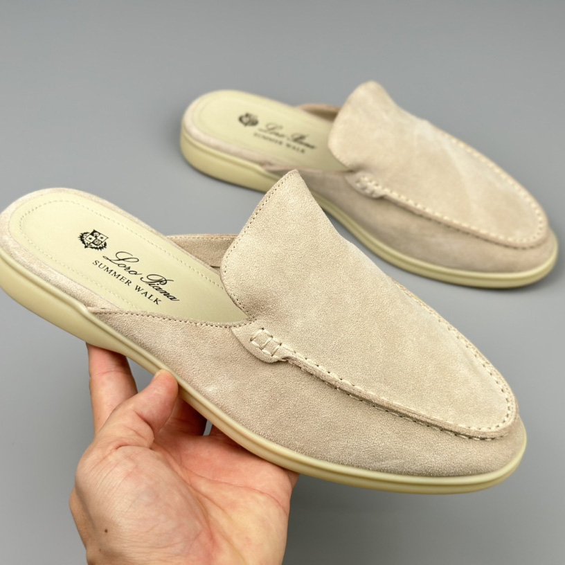 Loro Piana Babouche Walk Loafers - FashionPlug
