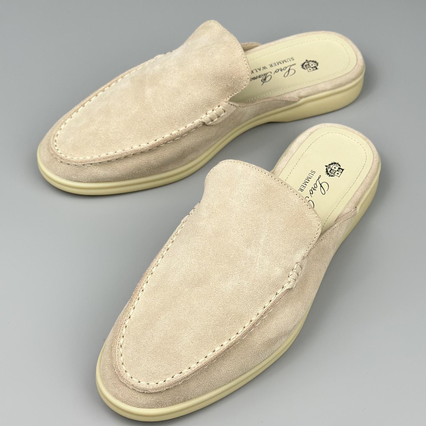 Loro Piana Babouche Walk Loafers - FashionPlug