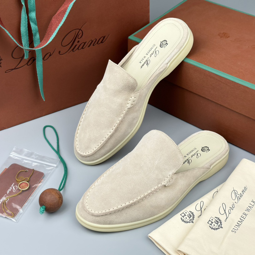 Loro Piana Babouche Walk Loafers - FashionPlug
