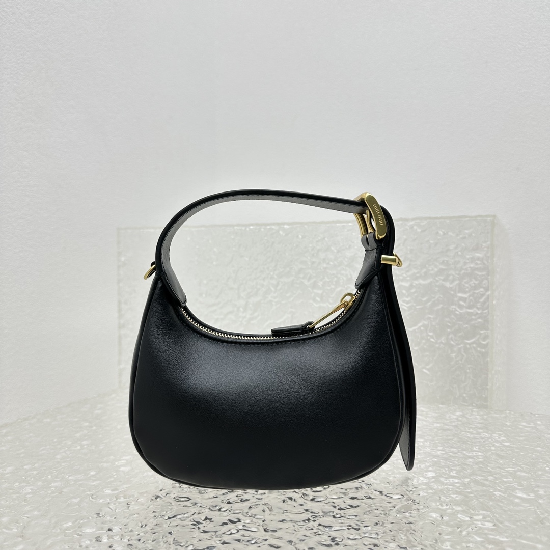 Miu Miu Leather Hobo Bag - FashionPlug