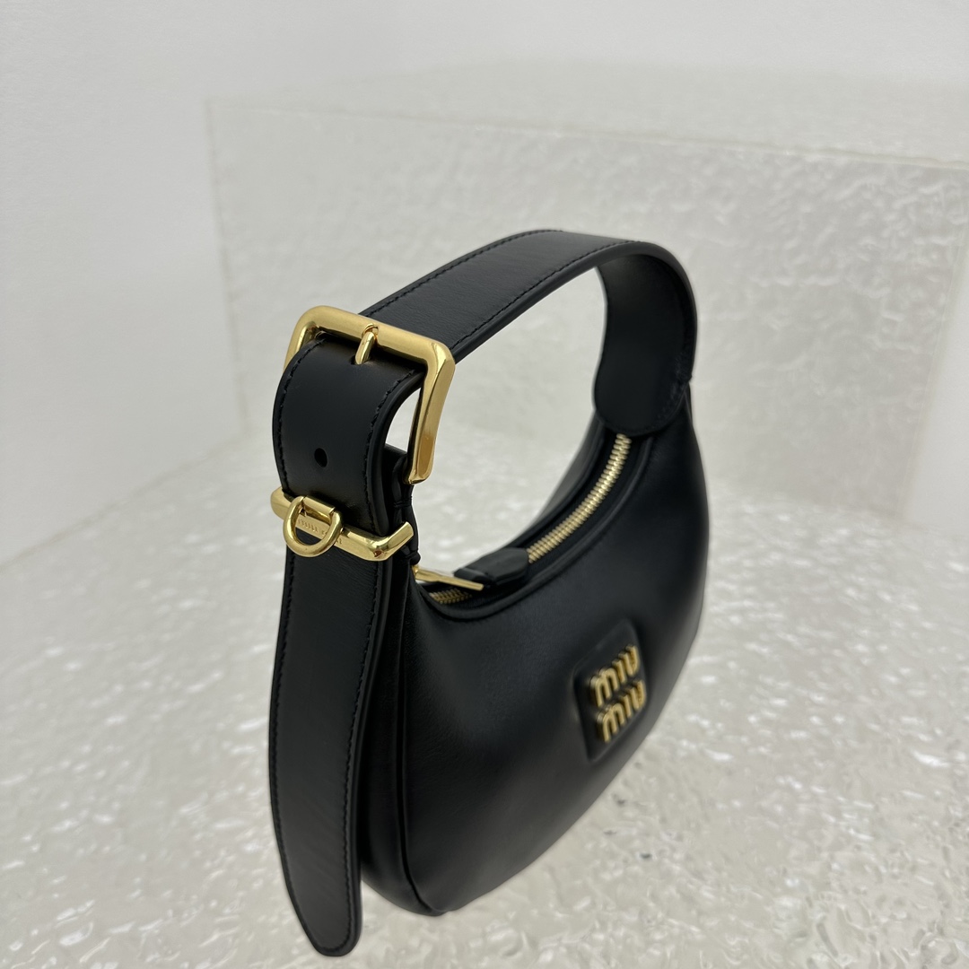 Miu Miu Leather Hobo Bag - FashionPlug