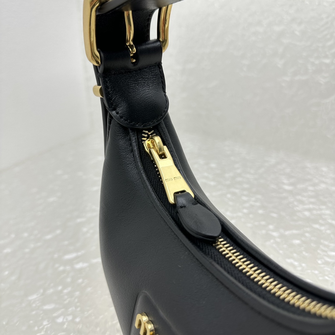 Miu Miu Leather Hobo Bag - FashionPlug