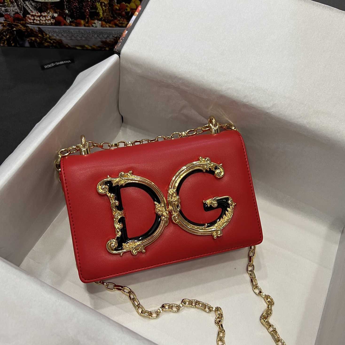 Dolce & Gabbana Nappa Mordore Leather DG Girls Bag - FashionPlug