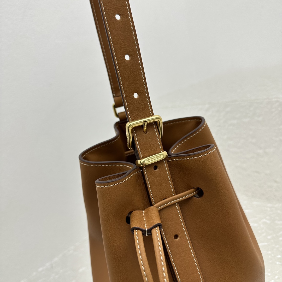 Miu Miu Leather Bucket Bag - FashionPlug