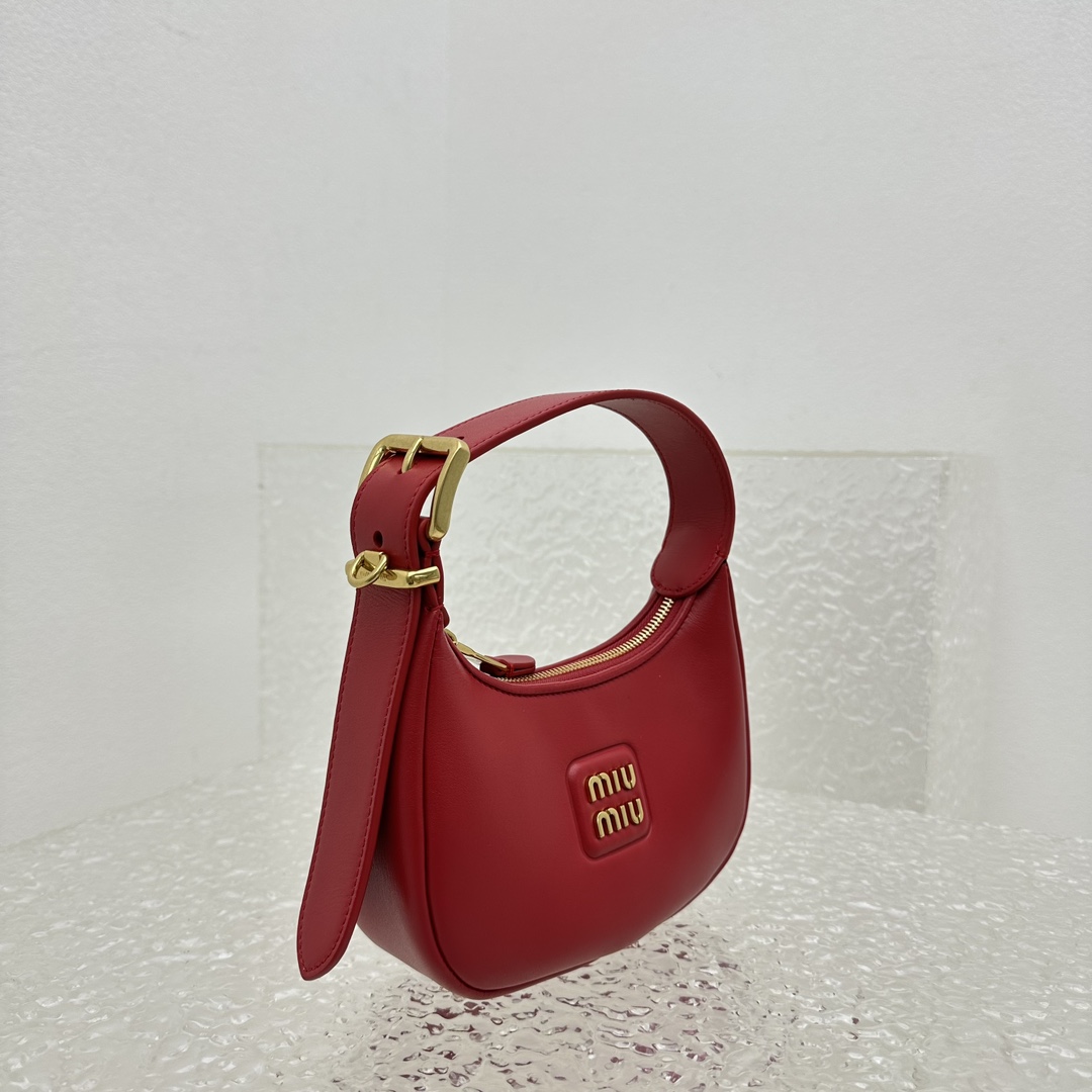 Miu Miu Leather Hobo Bag - FashionPlug