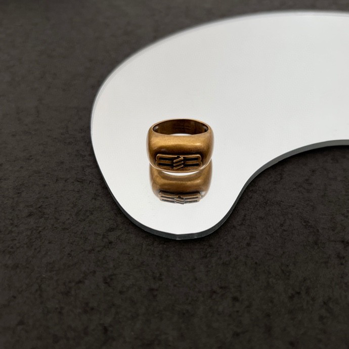 Balenciaga Icon Signet Ring  - FashionPlug