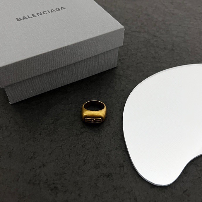 Balenciaga Icon Signet Ring  - FashionPlug