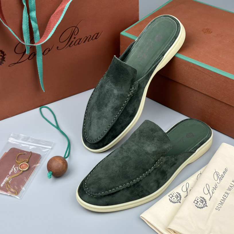 Loro Piana Babouche Walk Loafers - FashionPlug