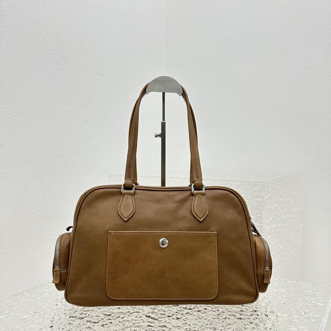 Miu Miu Nappa Leather Top-handle Bag - FashionPlug