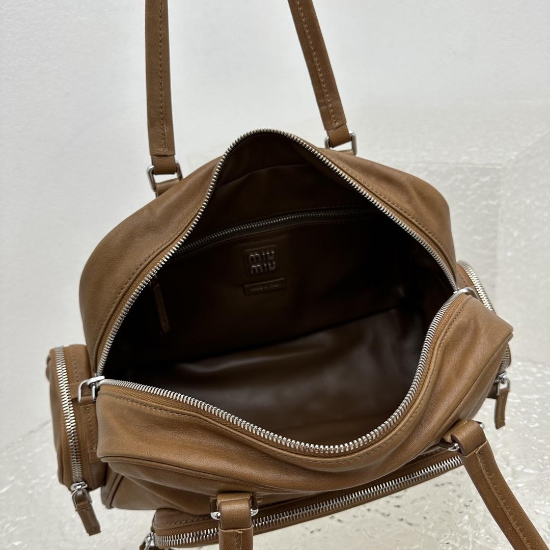 Miu Miu Nappa Leather Top-handle Bag - FashionPlug