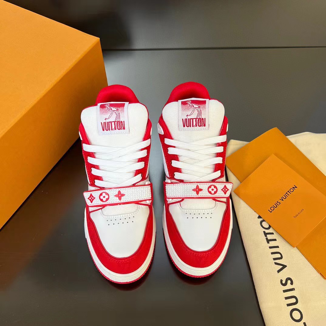 Louis Vuitton Trainer Sneaker(upon uk size) - FashionPlug