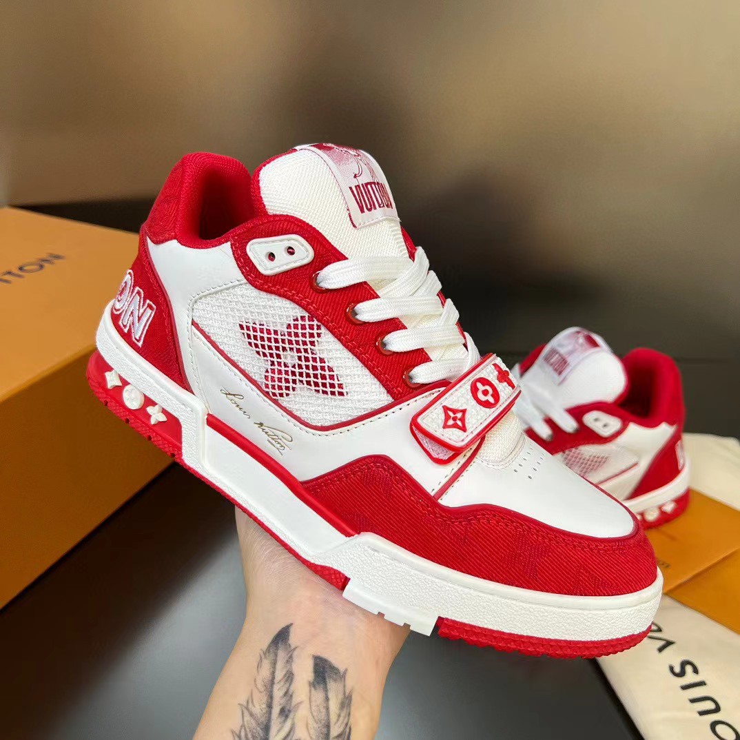 Louis Vuitton Trainer Sneaker(upon uk size) - FashionPlug