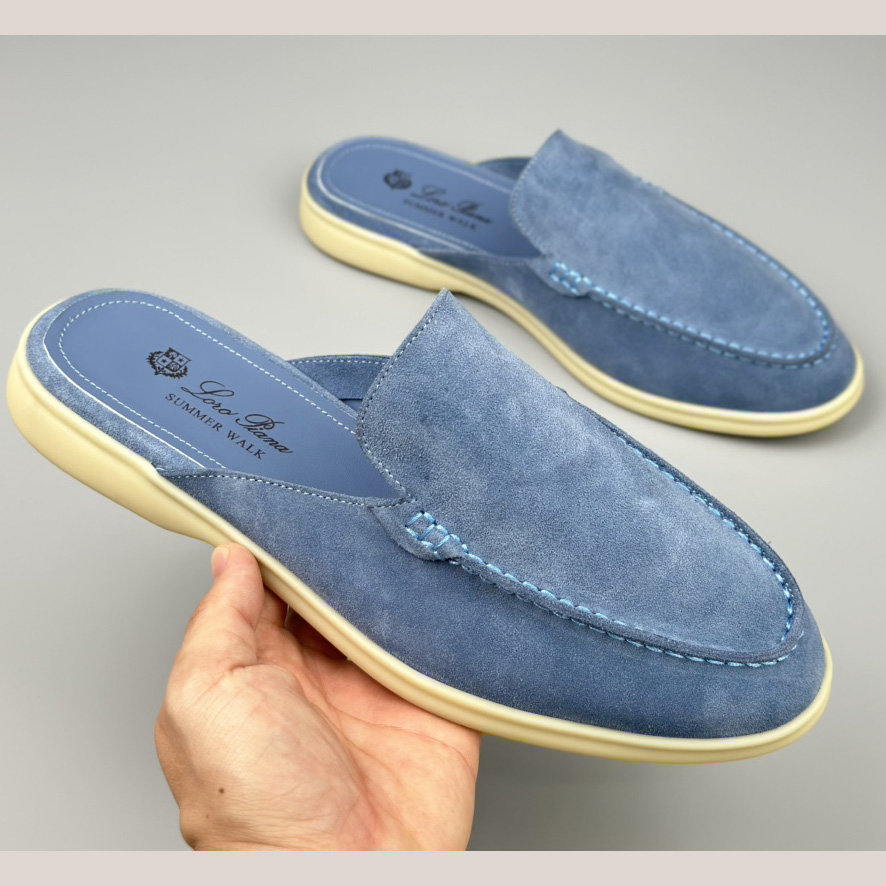 Loro Piana Babouche Walk Loafers - FashionPlug