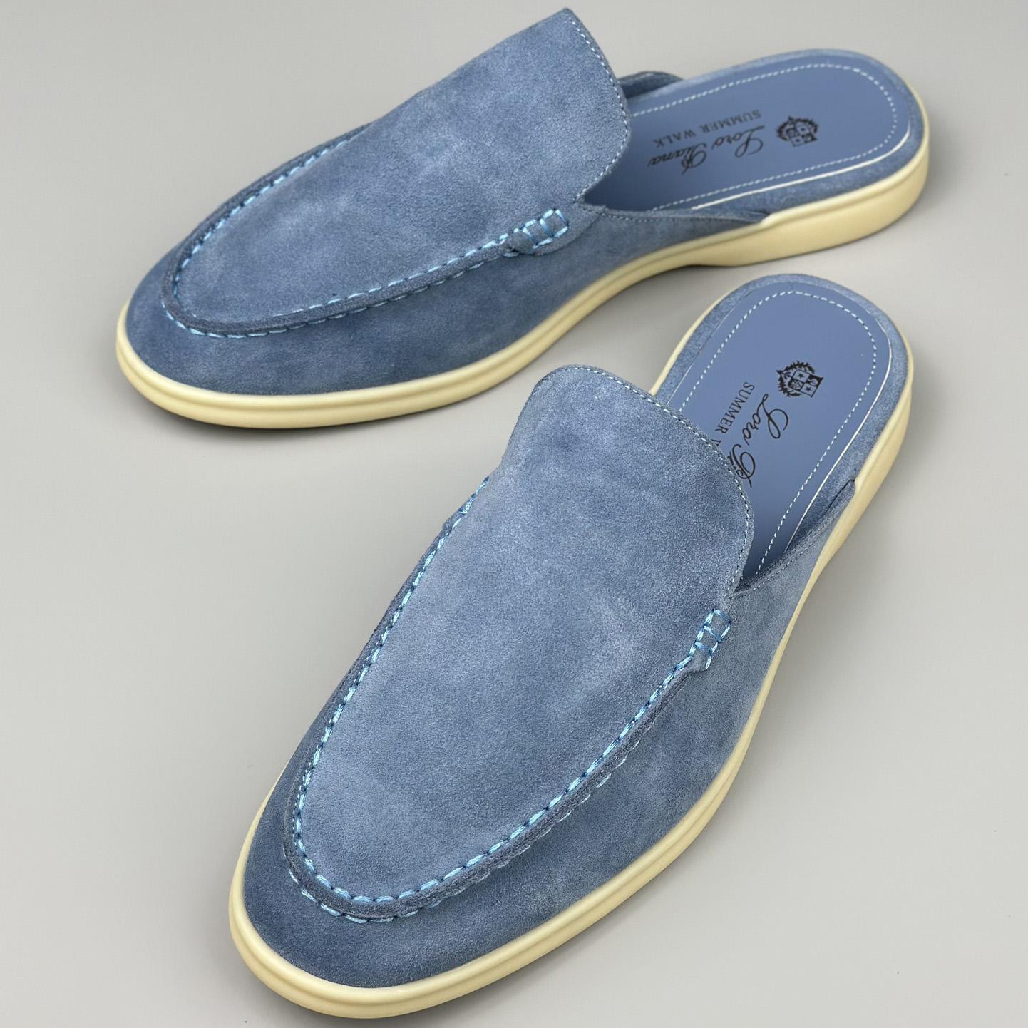 Loro Piana Babouche Walk Loafers - FashionPlug