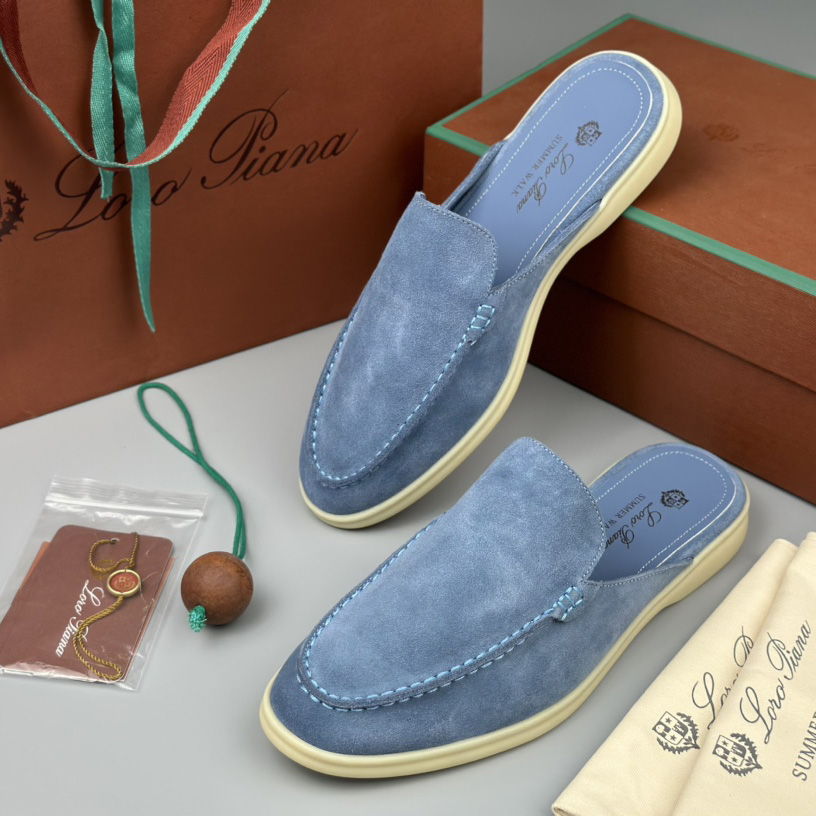 Loro Piana Babouche Walk Loafers - FashionPlug