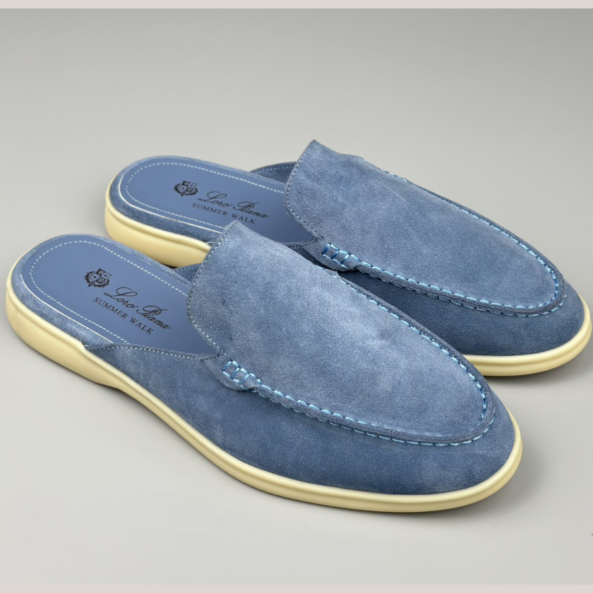 Loro Piana Babouche Walk Loafers - FashionPlug