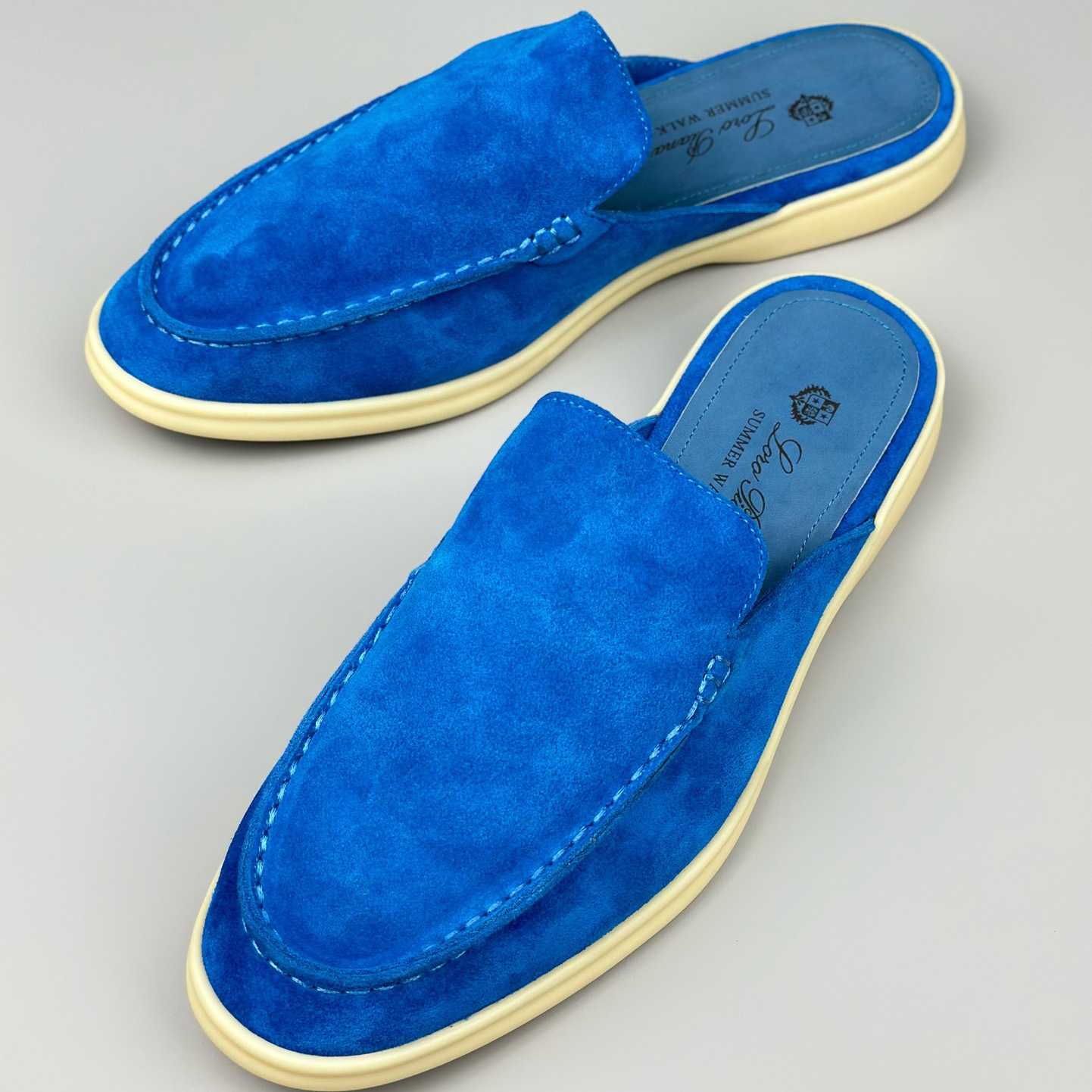 Loro Piana Babouche Walk Loafers - FashionPlug