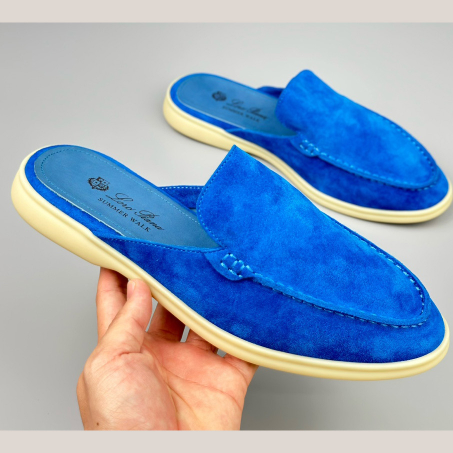 Loro Piana Babouche Walk Loafers - FashionPlug