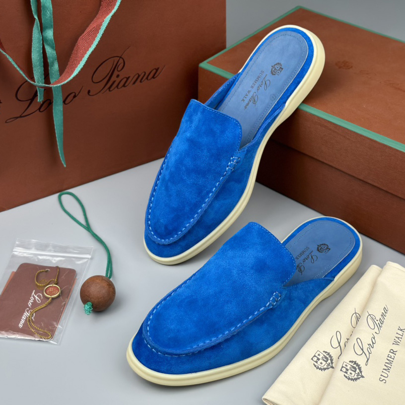 Loro Piana Babouche Walk Loafers - FashionPlug