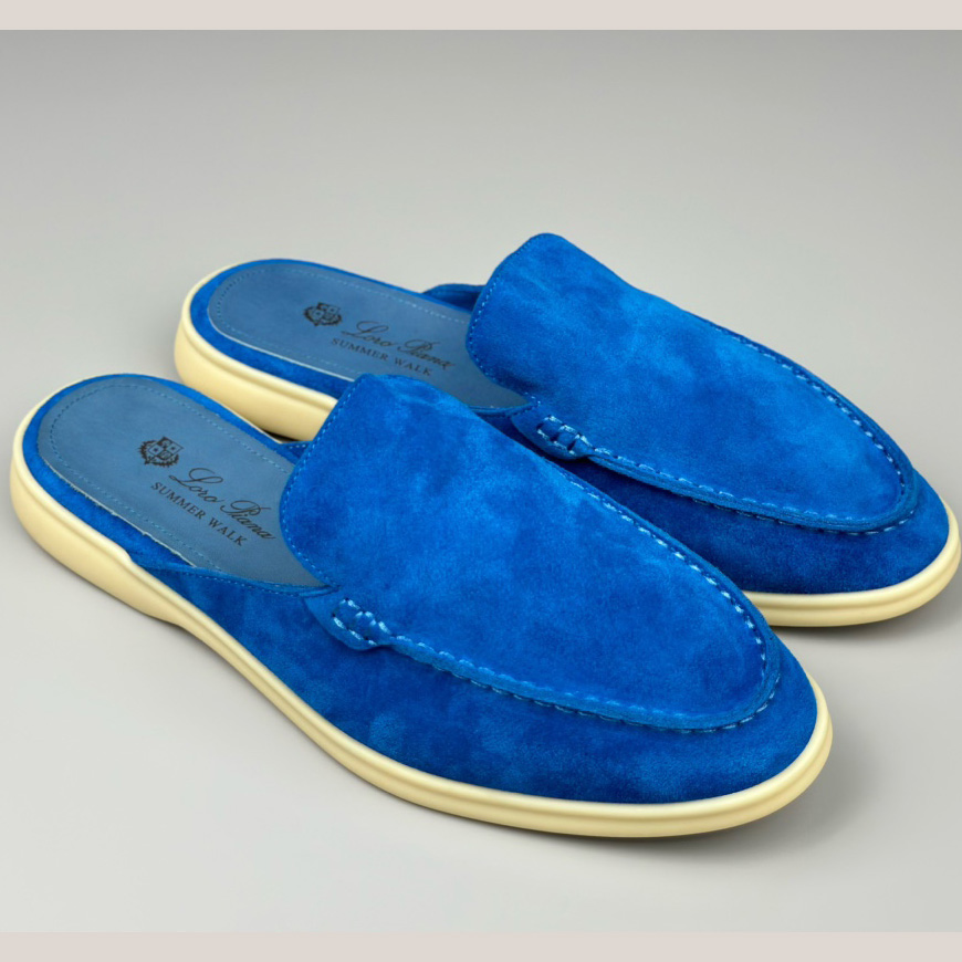 Loro Piana Babouche Walk Loafers - FashionPlug