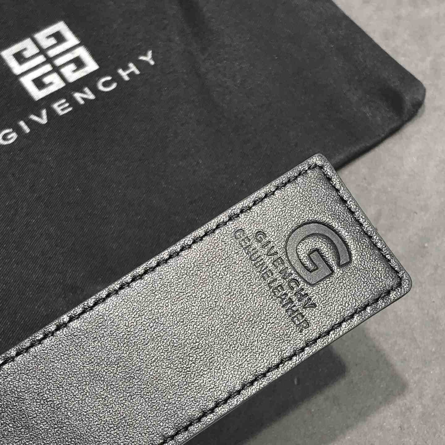 Givenchy 4G Reversible Belt In Leather And 4G Coated Canvas - FashionPlug