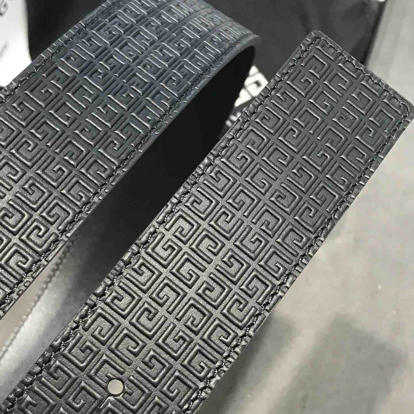 Givenchy 4G Reversible Belt In Leather And 4G Coated Canvas - FashionPlug