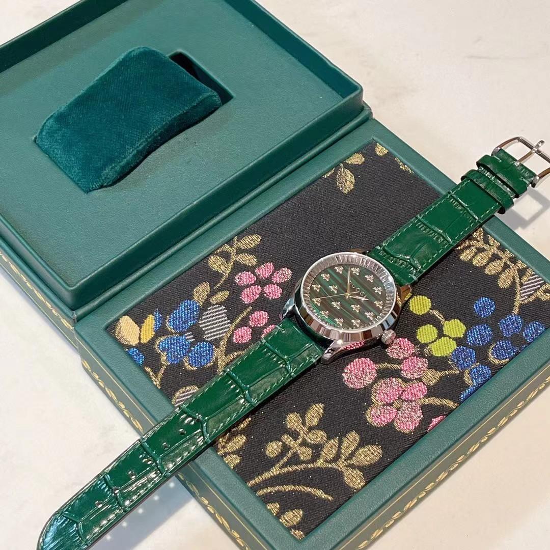 Gucci G-Timeless Watch With Bees - FashionPlug