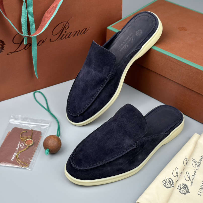 Loro Piana Babouche Walk Loafers - FashionPlug