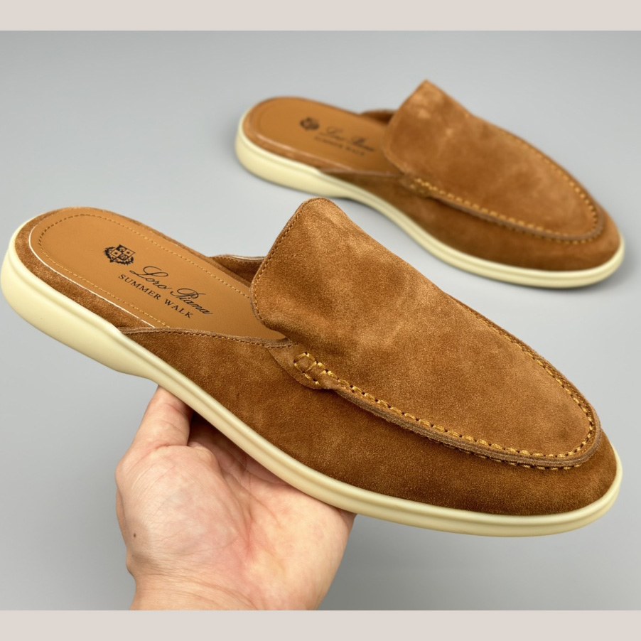 Loro Piana Babouche Walk Loafers - FashionPlug