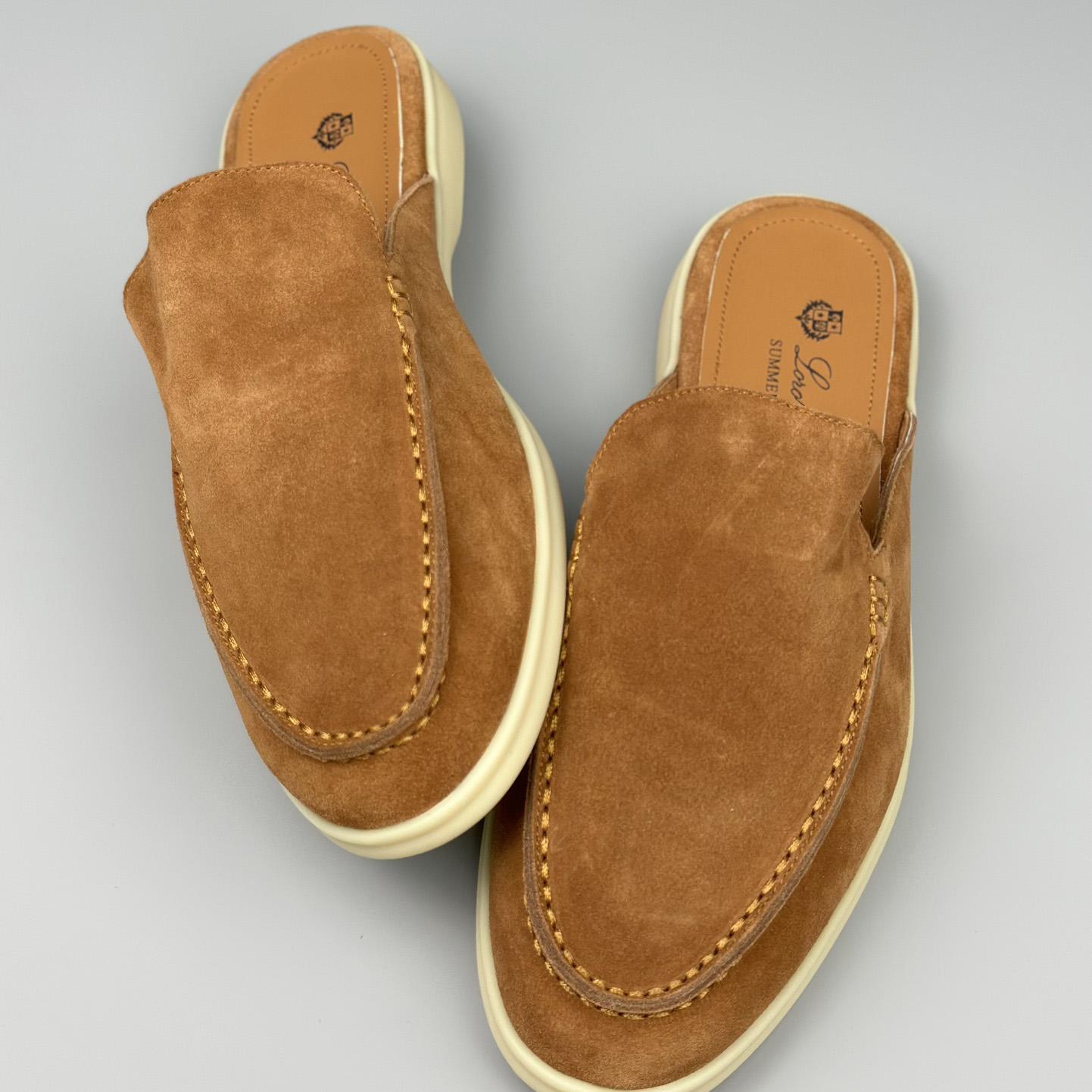 Loro Piana Babouche Walk Loafers - FashionPlug