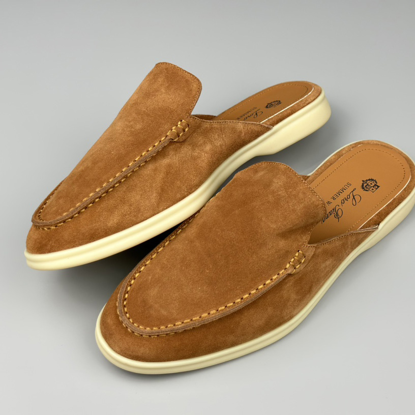 Loro Piana Babouche Walk Loafers - FashionPlug