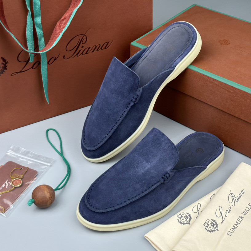 Loro Piana Babouche Walk Loafers - FashionPlug