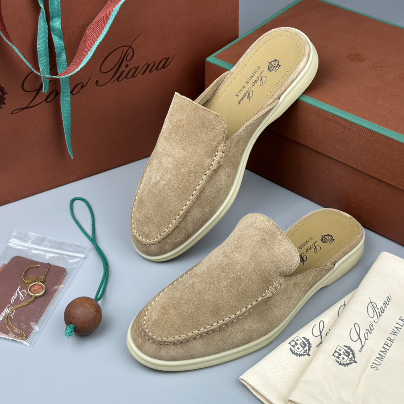 Loro Piana Babouche Walk Loafers - FashionPlug