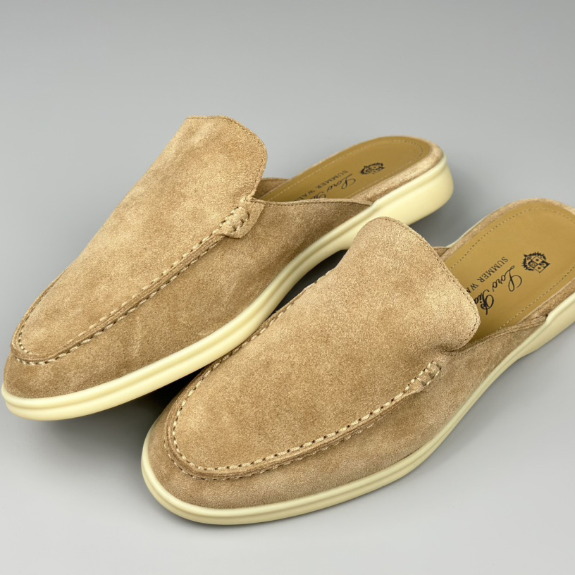 Loro Piana Babouche Walk Loafers - FashionPlug