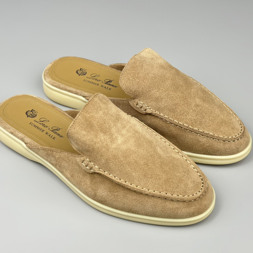 Loro Piana Babouche Walk Loafers - FashionPlug