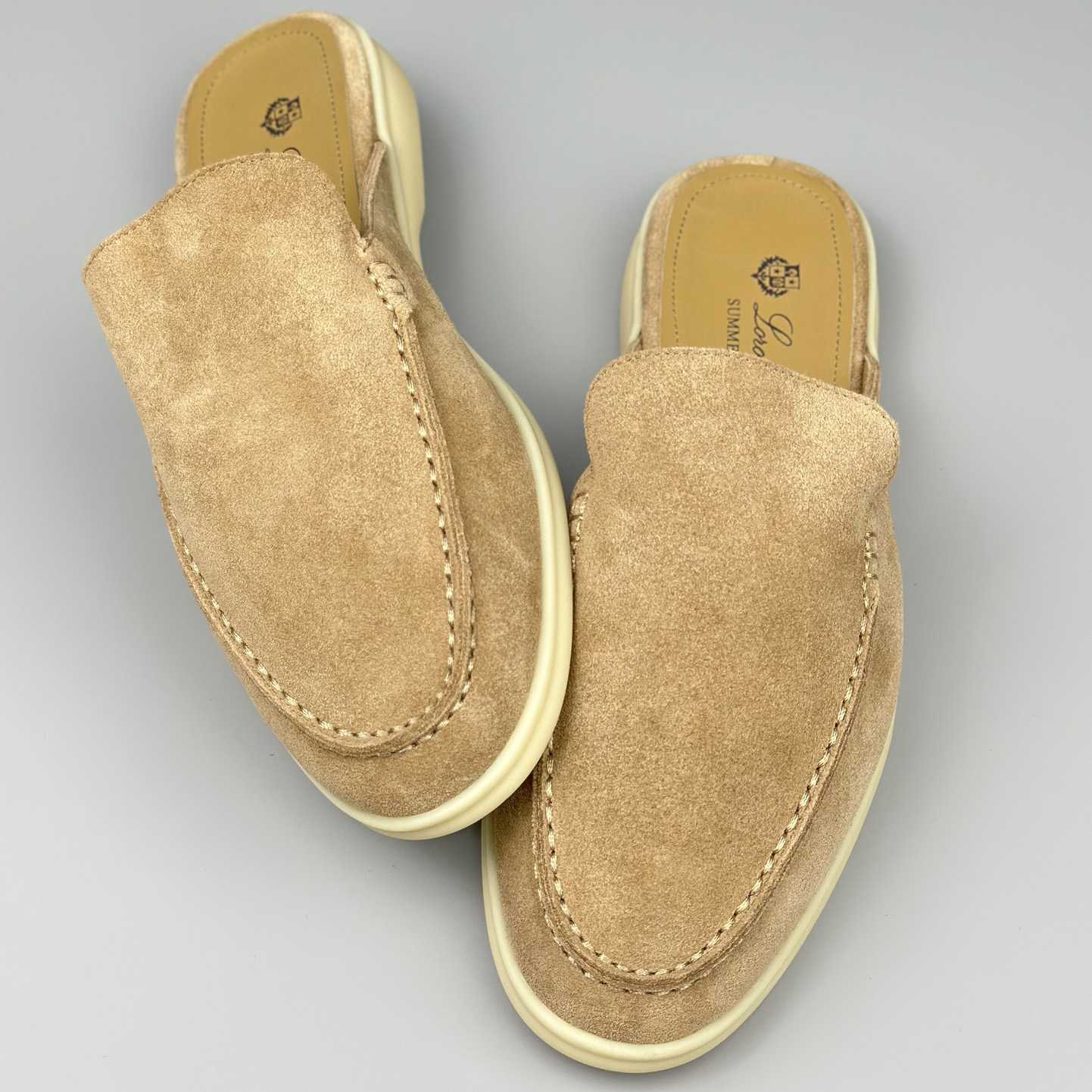 Loro Piana Babouche Walk Loafers - FashionPlug