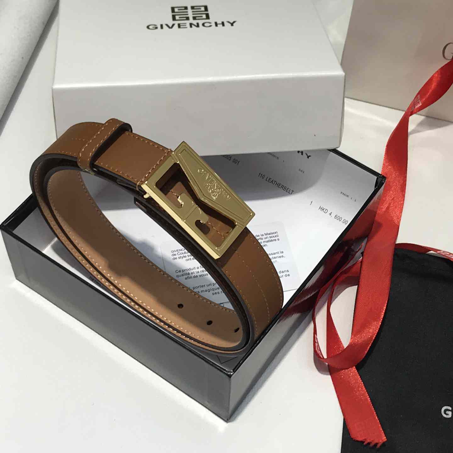 Givenchy  Leather Belt      30mm - FashionPlug