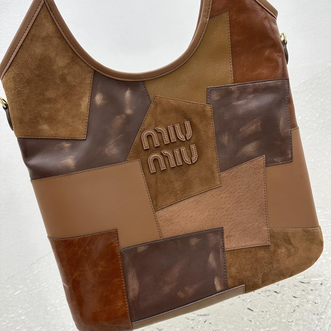 Miu Miu IVY Leather Patchwork Bag - FashionPlug