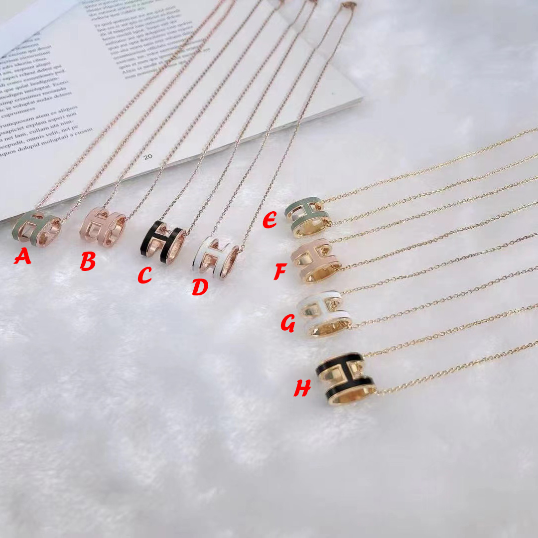 Hermes H Necklace - FashionPlug