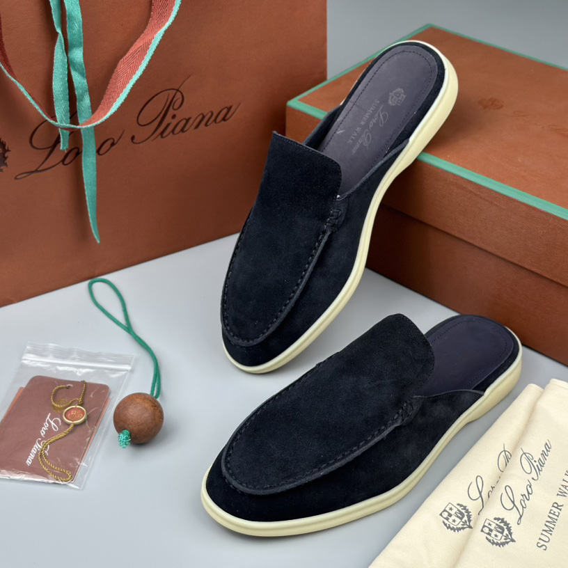 Loro Piana Babouche Walk Loafers - FashionPlug