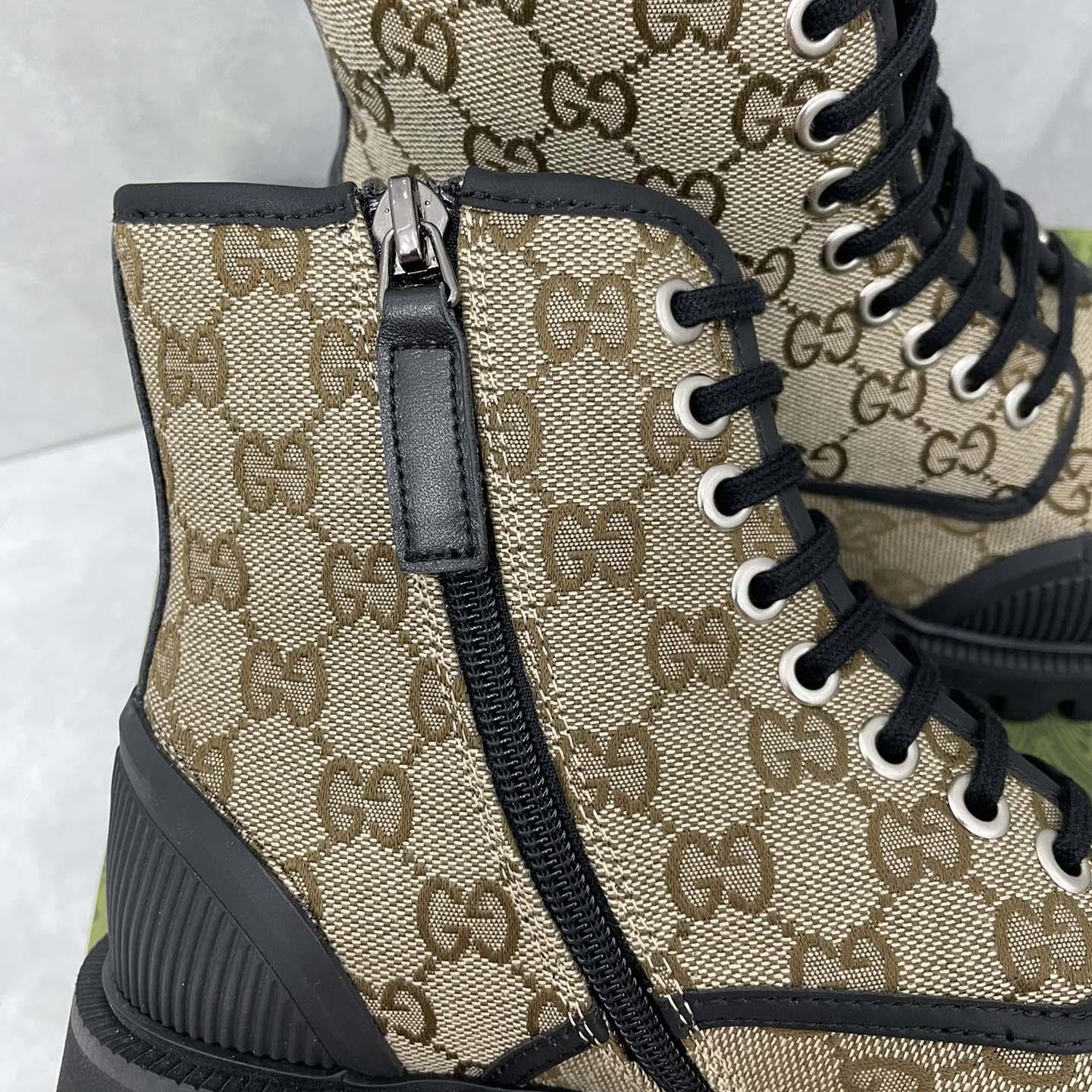 Gucci GG Canvas Boots  - FashionPlug